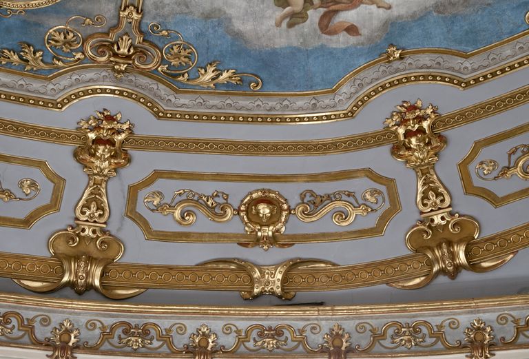 Piacenza, Teatro Municipale, particolari della decorazione (foto Andrea Scardova, IBC) 2016